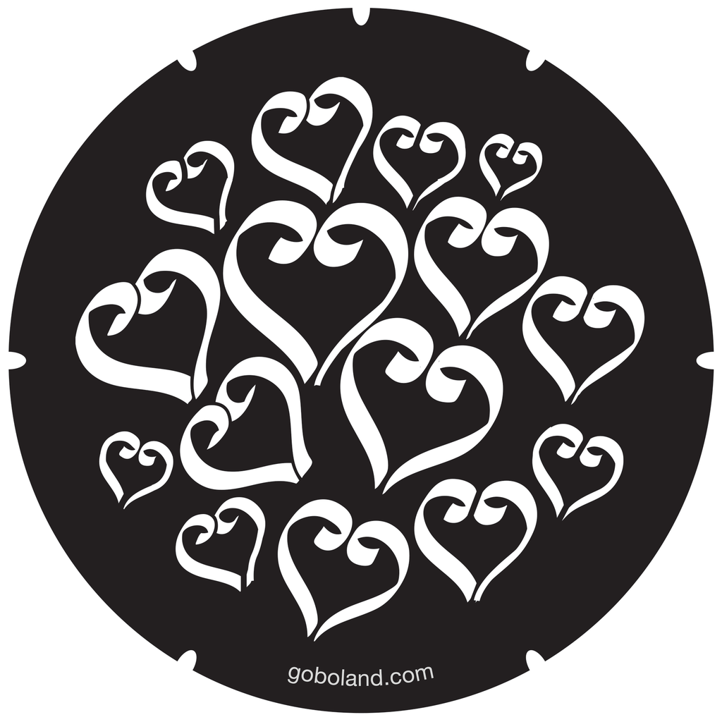 2 431 004 - Calligraphic Hearts